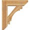 Ekena Millwork Merced Slat Rough Sawn Bracket w/ Offset Brace, Western Red Cedar, 8"W x 28"D x 32"H BKT0806X28X32MRC06RWR - alternate 2